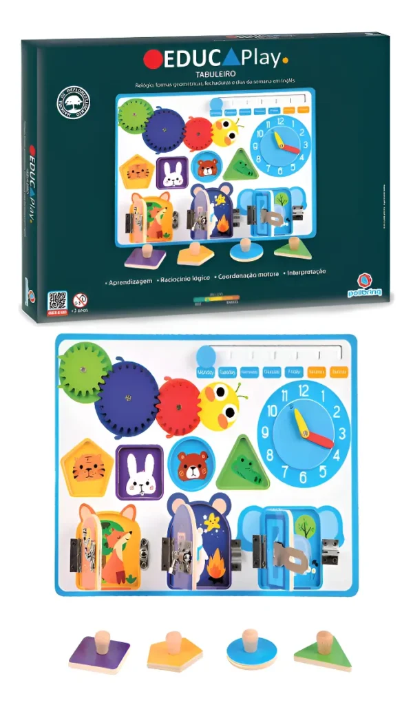 Jogo Educativo Tabuleiro EducaPlay Polibrinq Infantil