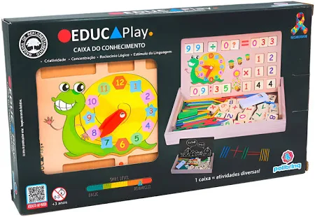 Caixa do Conhecimento Educativo EducaPlay Polibrinq Infantil