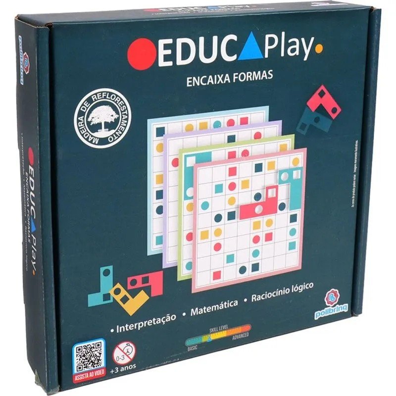 Encaixa Formas Educativo EducaPlay Polibrinq Infantil