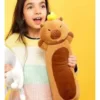 pelucia capivara 55cm gigante, almofada capivara macia, pelucia capivara decorativa, capivara pelucia grande infantil