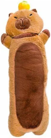 pelucia capivara 55cm gigante, almofada capivara macia, pelucia capivara decorativa, capivara pelucia grande infantil
